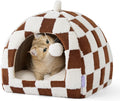 Lesure Cute Cat Beds for Indoor Cats - 2 in 1 Cat Cave Bed for Kittens and by Lesure