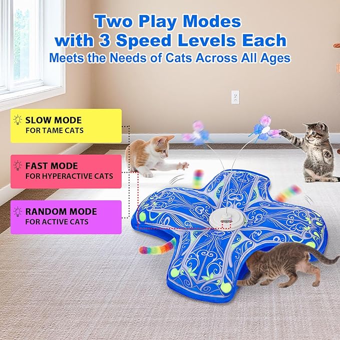 Interactive Cat Toys for Indoor Cats, Rechargeable Touch Activated Hide and - Image 4