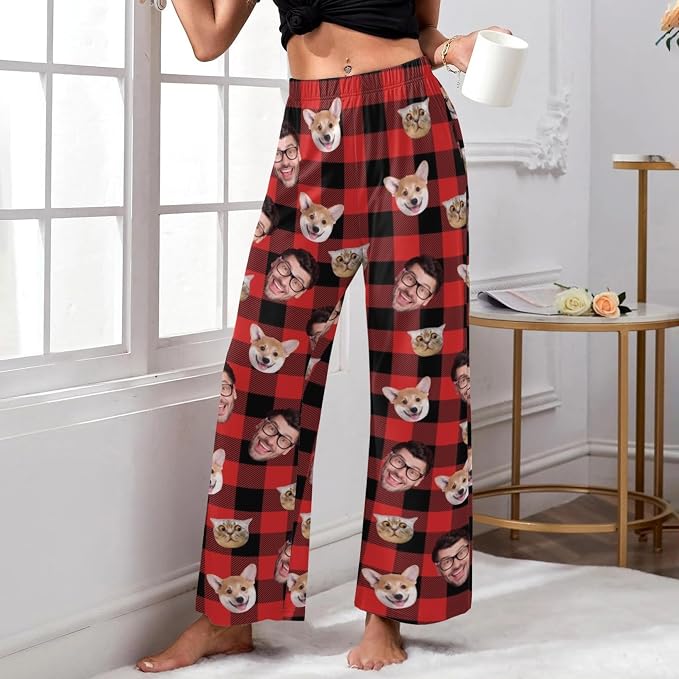 Custom Pajamas Pants with Photo - Image 4