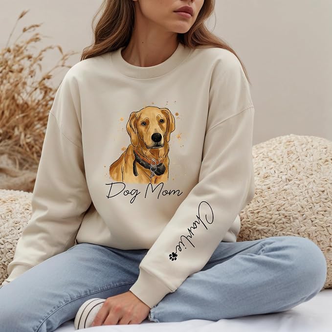 Custom Dog Mom Shirt Gifts for Women, Mother's Day Hoodie, Custom Shirt - Image 3