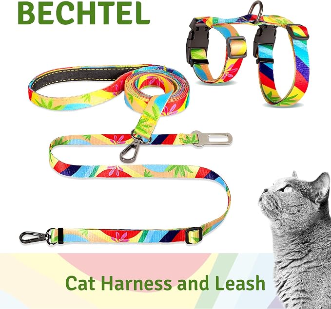 Cat Harness and Leash Set, Anti Escape Adjustable Cat Leash, Comfortable Soft - Image 2