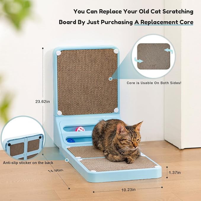 Cat Scratching Board Kitten Scratching Ball Wall Scratchers - Image 8