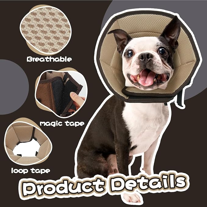 Dog Cone Collar After Surgery, Adjustable Soft Recovery Cone - Image 4