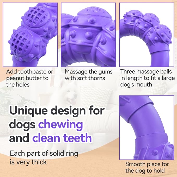 Indestructible Dog Chew Toys for Aggressive Chewers, Super Chewer Toys for - Image 4