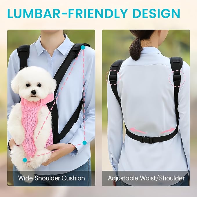 Mosago Dog Backpack Carrier, Pet Sling Front Backpack - Image 6
