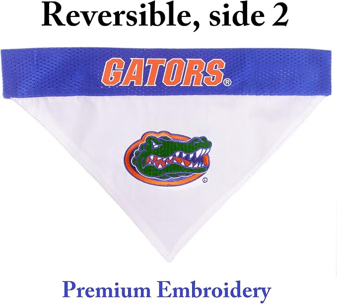 Pets First Collegiate Pet Accessories, Reversible Bandana, Florida Gators - Image 2