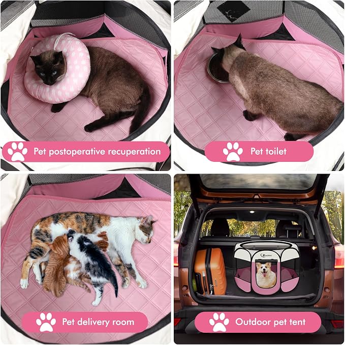 Dog Cat Playpen, Puppy Pet Playpen Indoor - Image 4
