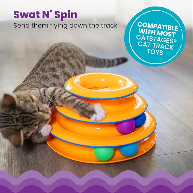 Catstages Replacement Balls for Cat Track Toys, 6 Pack - Image 3