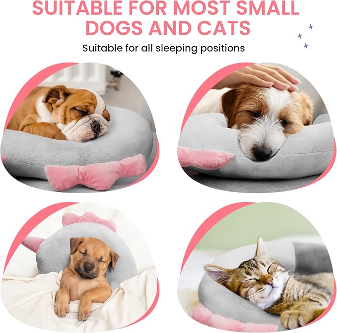 Dog Pillow - Soft Neck Pillows for Dogs, Washable Dog Calming Pillow for Better - Image 5