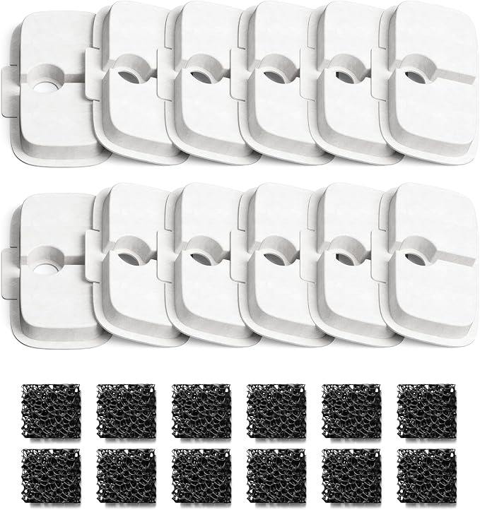 PETLIBRO Cat Water Fountain Filter Replacement, 12 Packs Pet Fountain Filter & by PETLIBRO