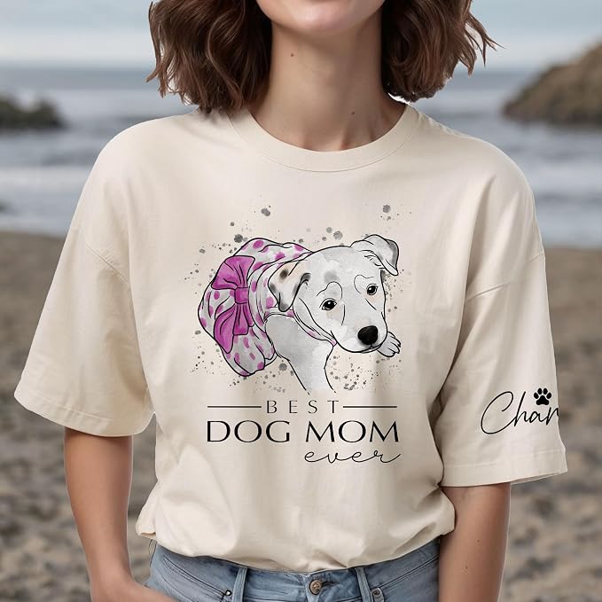 Custom Dog Mom Shirt Gifts for Women, Mother's Day Hoodie, Custom Shirt - Image 5