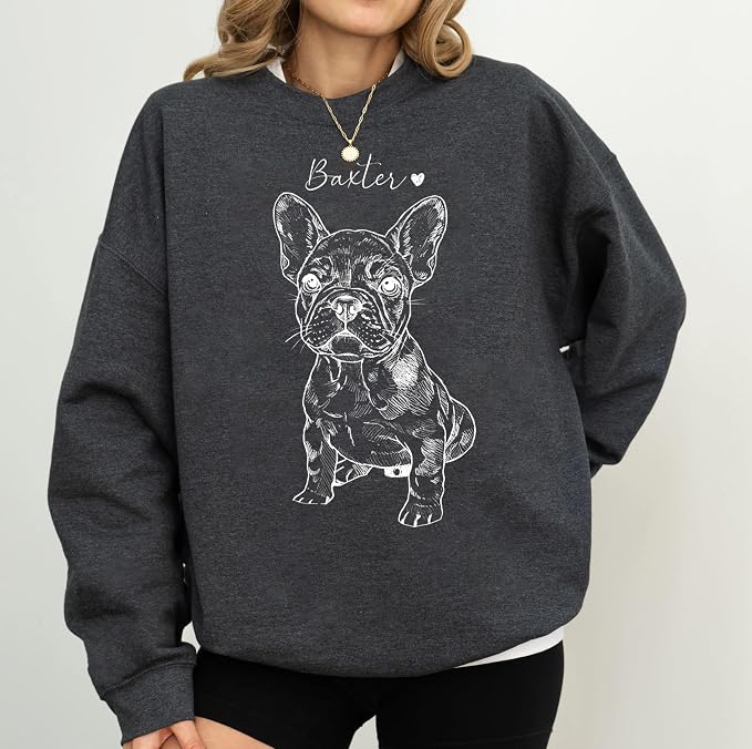Custom Pet Sweatshirts with Photo and Name, Personalized Dog Sweatshirt - Image 6