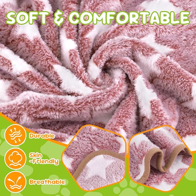 6 Pcs Dog Blanket Super Soft Pet Puppy Blankets Calming Blanket - Image 3