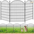Decorative Garden Fence 40in x12ft, 5 Pack No Dig Fence Animal Barrier by Thrivinest