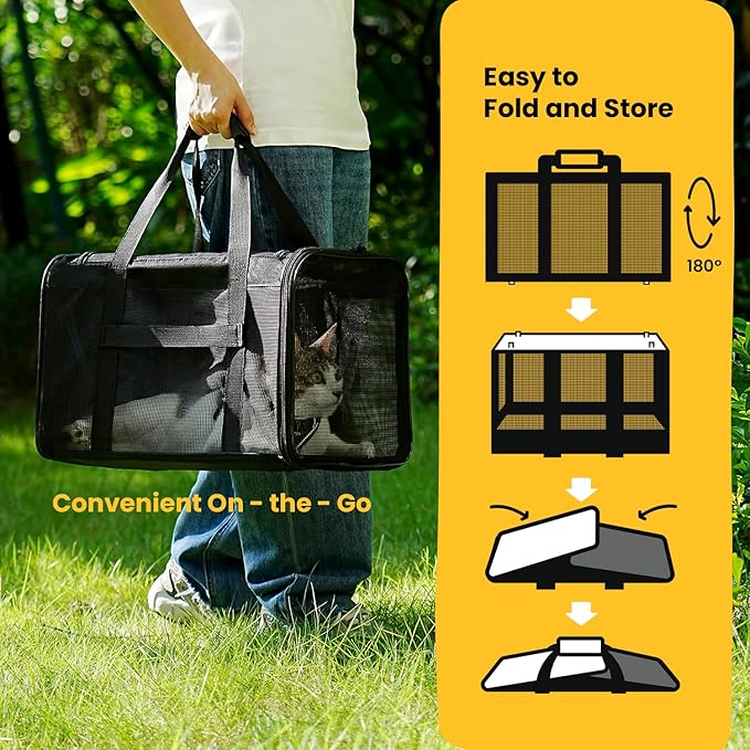 Dog Carrier Bag, Soft-Sided Pet Carriers - Image 7