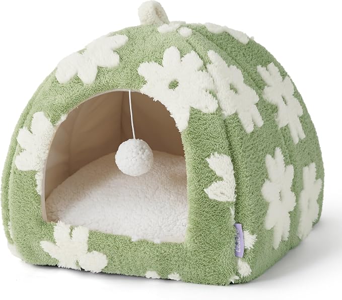 Lesure Cute Cat Beds for Indoor Cats - 2 in 1 Cat Cave Bed for Kittens and - Image 7