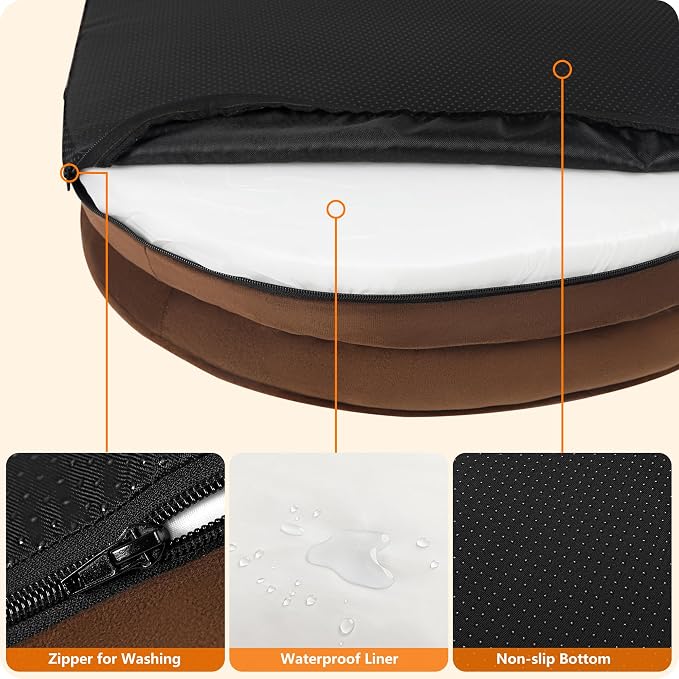 Dwanton Orthopedic Dog Bed for Extra Extra Large Dogs - Image 6