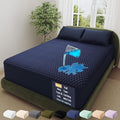 OhGeni 100% Waterproof Mattress Protector, Queen-Navy Blue Size Mattress Pad by OhGeni