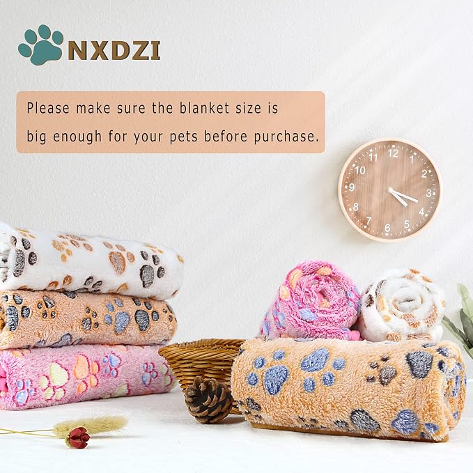 Dog Blankets for Small Medium Dogs Washable, 3 Pack Pet Blanket Washable 30" x - Image 2