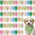 Weewooday 50 Pcs Spring Dog Bandanas Bulk by Weewooday