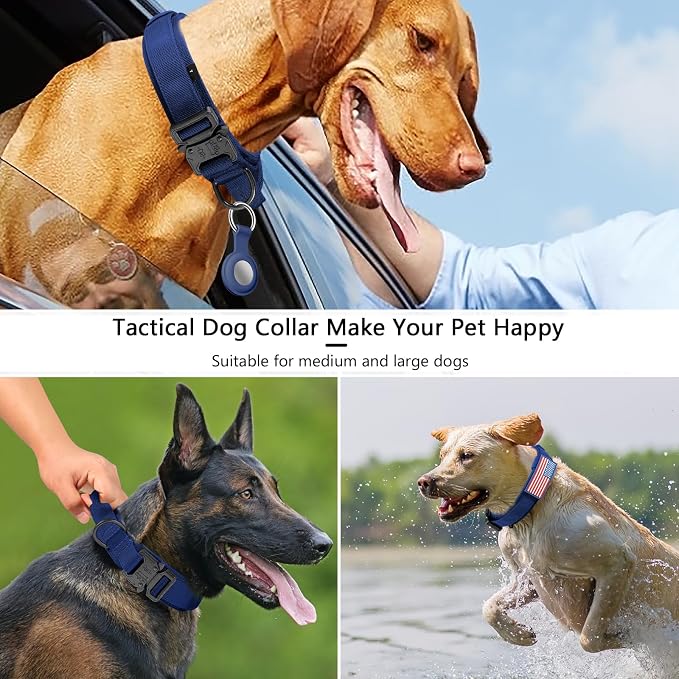 DAGANXI Tactical Dog Collar, Adjustable Military Training Nylon Dog Collar - Image 5
