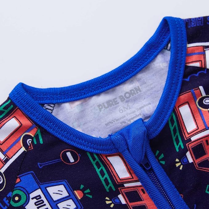 pureborn Baby Infant Boys Girls Sleeper Snug Fit Viscose from Bamboo Pajamas - Image 4
