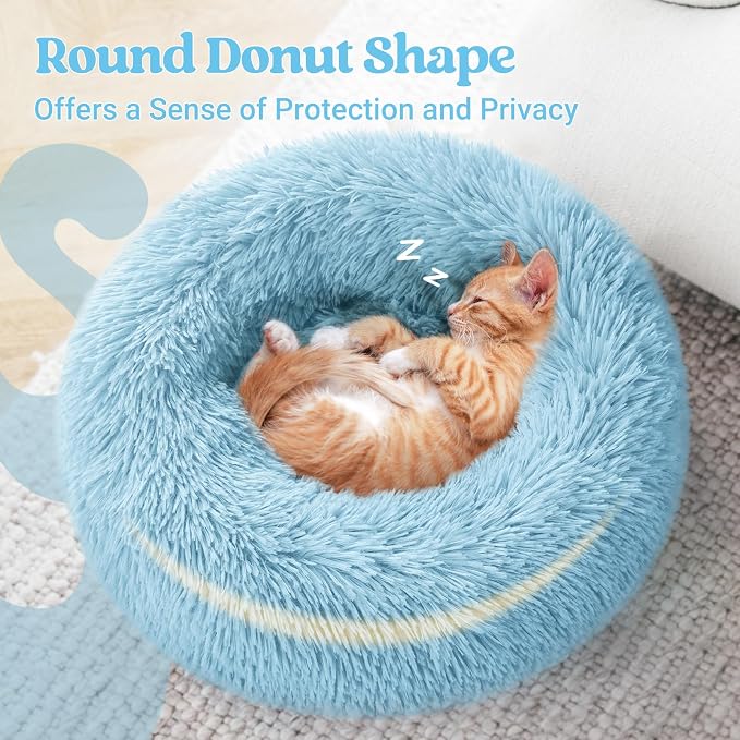 rabbitgoo Cat Beds for Indoor Cats, 20 inches Cat Bed Machine Washable - Image 4