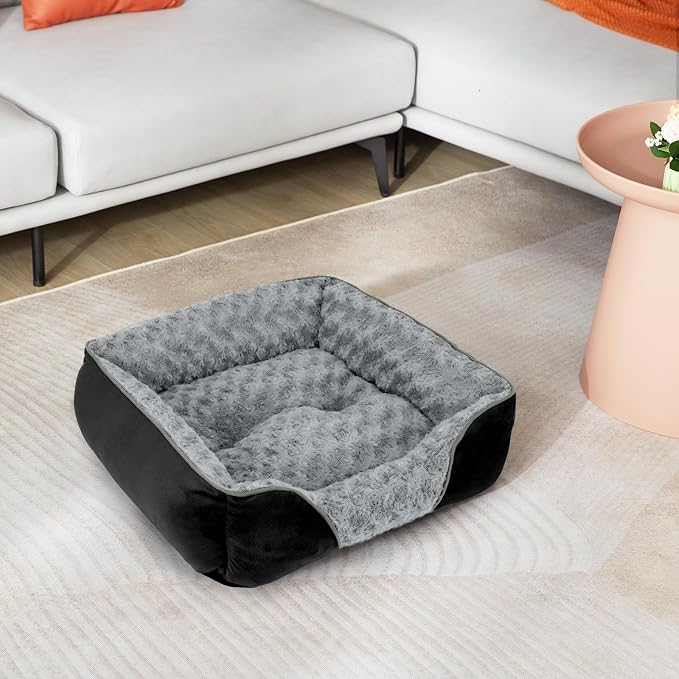 INVENHO Small Dog Bed Rectangle Washable Orthopedic Soft Calming Sleeping - Image 7