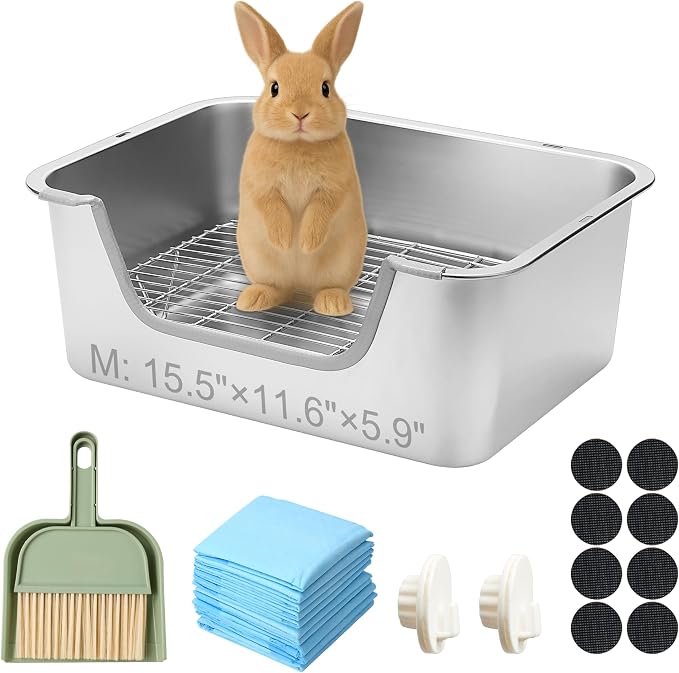 Stainless Steel Sifting Litter Box by Sorstrem