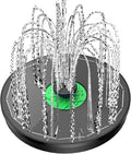 Yzert Solar Fountain Full Glass Panel No Battery, 3.5W Solar Bird Bath Fountains by Yzert