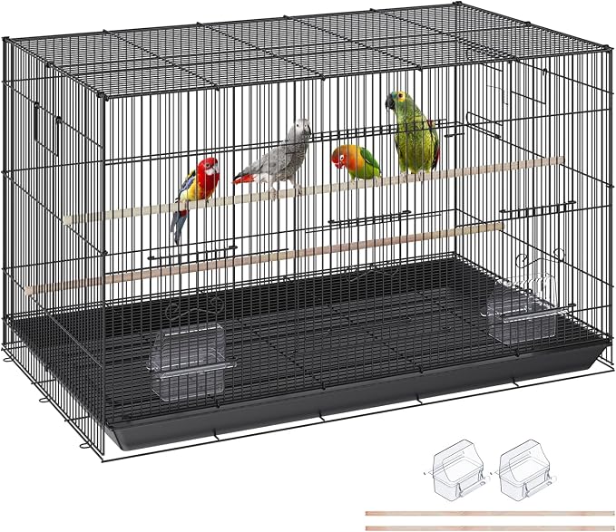 VEVOR 30 Inch Flight Bird Cage, Stackable Bird Cage Parakeet Cage by VEVOR