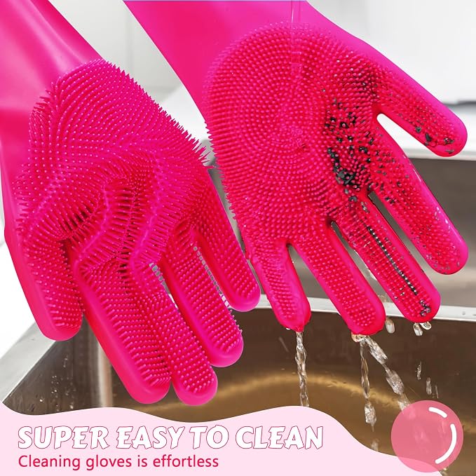Pecute Pet Grooming Gloves Large, Heat Resistant Dog Washing Gloves - Image 9