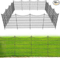 10 Panels No Dig Dog Fence Outdoor by OutdoorFence