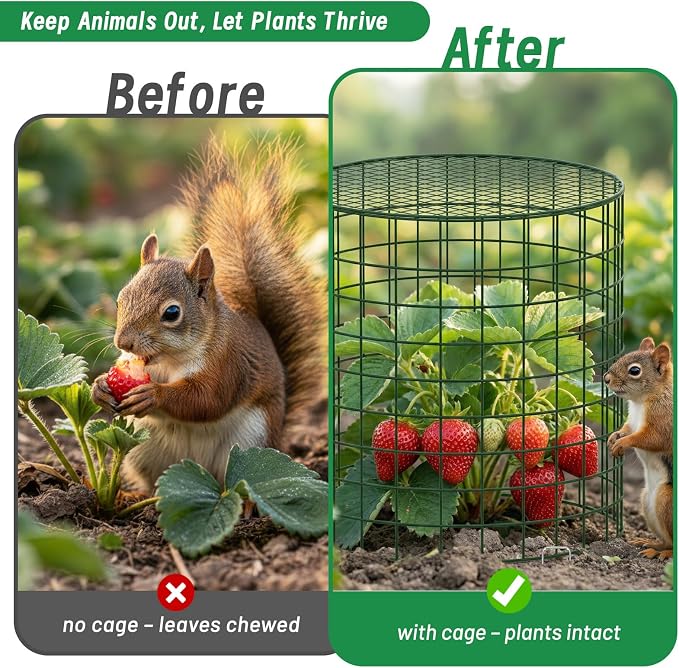 Convivium Plant Protectors from Animals 6 Packs, 13 x 12 in Metal Chicken Wire - Image 5