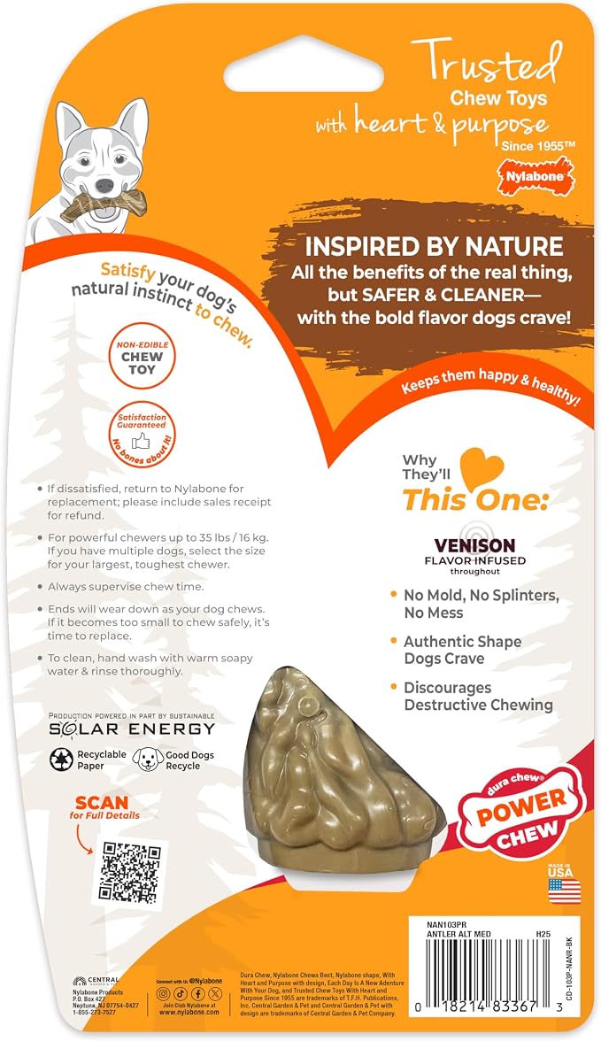 Nylabone Power Chew Antler Alternative Nylon Chew Toy - Image 9