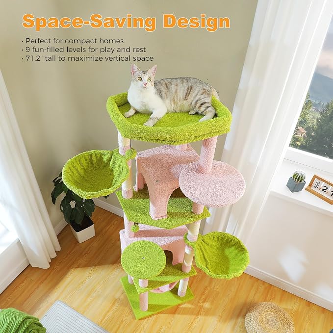 71.2" Large Cat Tree for Multi-Cat Households - Image 3