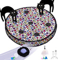 ORSDA Cat Toys, Interactive Activated Moving Ball in 7 Holes Mat, Automatic by ORSDA