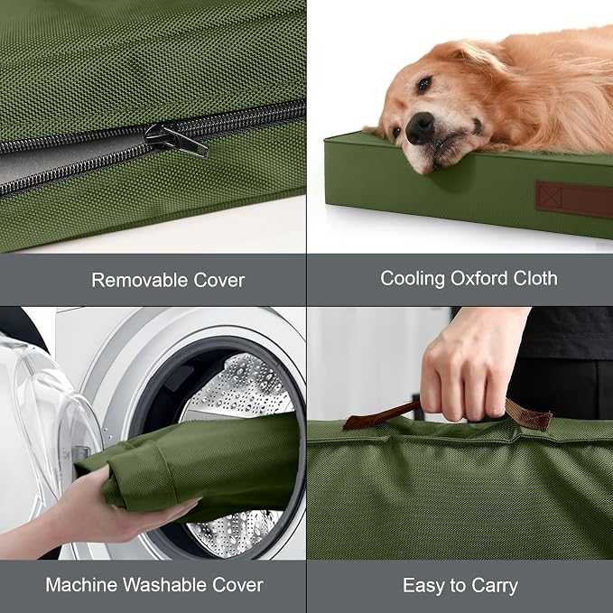 Outdoor Dog Bed for Small Dogs, Waterproof Dog Crate Bed for Medium Dogs Cats - Image 5
