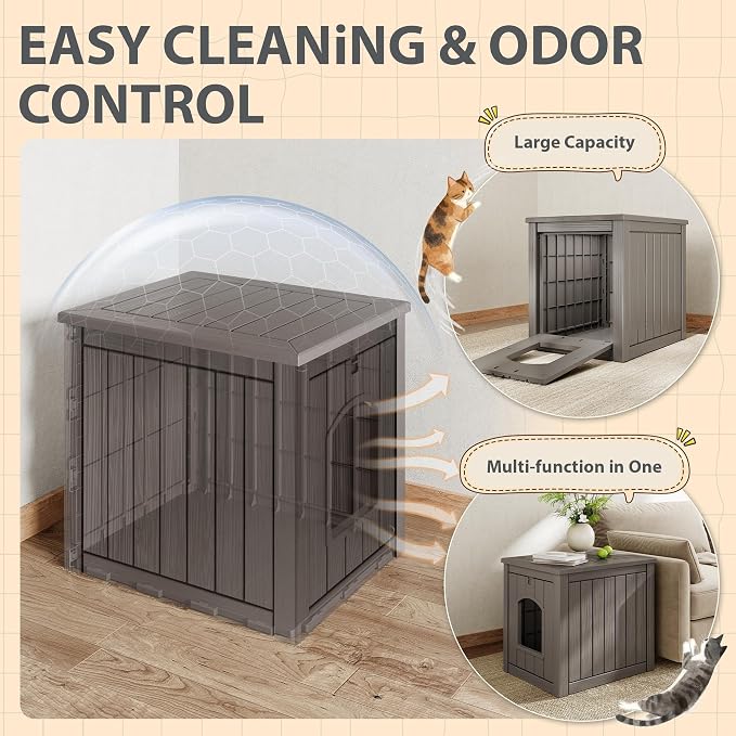 Cat Litter Box Enclosure, Hidden Litter Box - Image 2