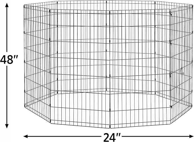 MidWest Homes for Pets Folding Metal Dog Exercise Pen, Indoor/Outdoor Playpen - Image 3