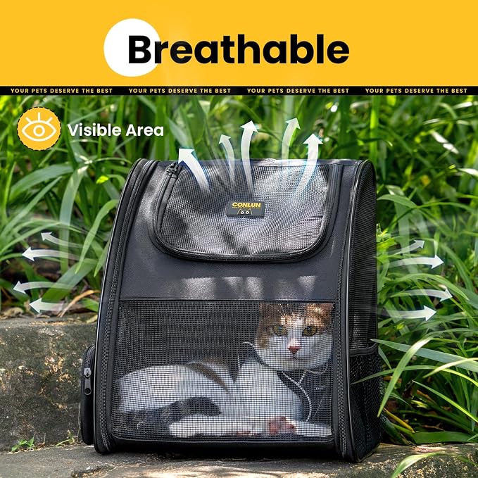 Cat Backpack Carrier for Small Dogs and Cats Fit Up to 15 Lbs, Small Dog - Image 6