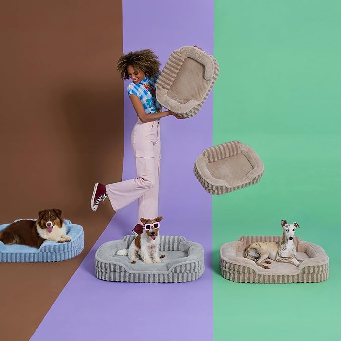 LE SURE Cute Dog Beds for Extra Large Dogs, Orthopedic Waterproof XL Pet Bed - Image 4
