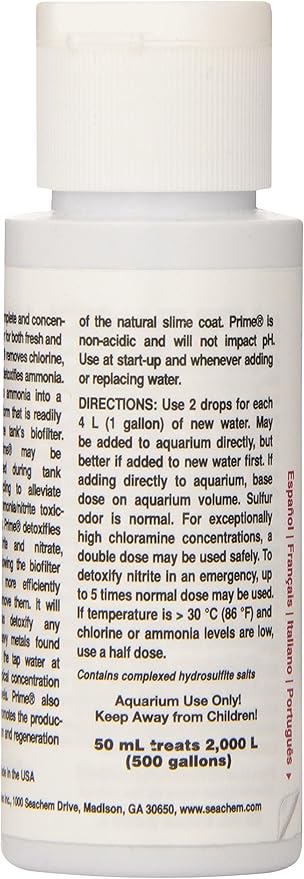 Seachem Prime Fresh and Saltwater Conditioner - Image 4