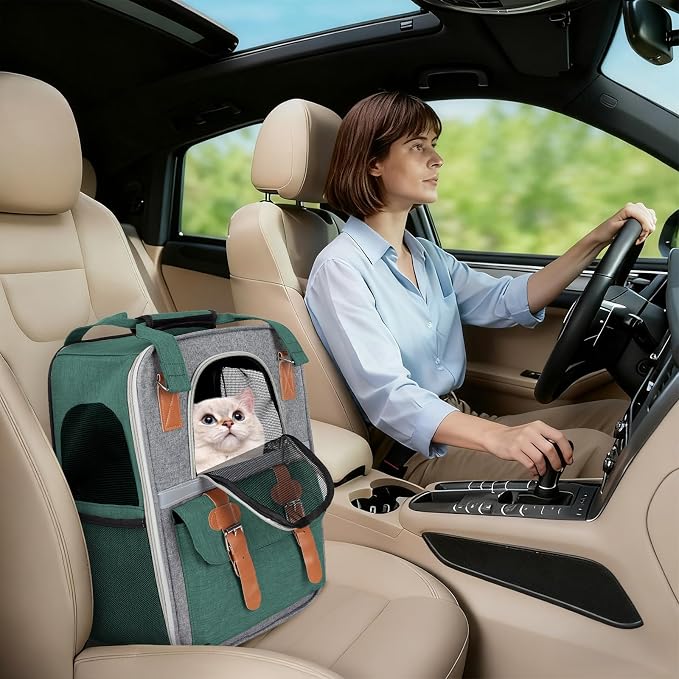 Cat Carrier Backpack, Airline Approved Mesh Dog Backpack - Image 6