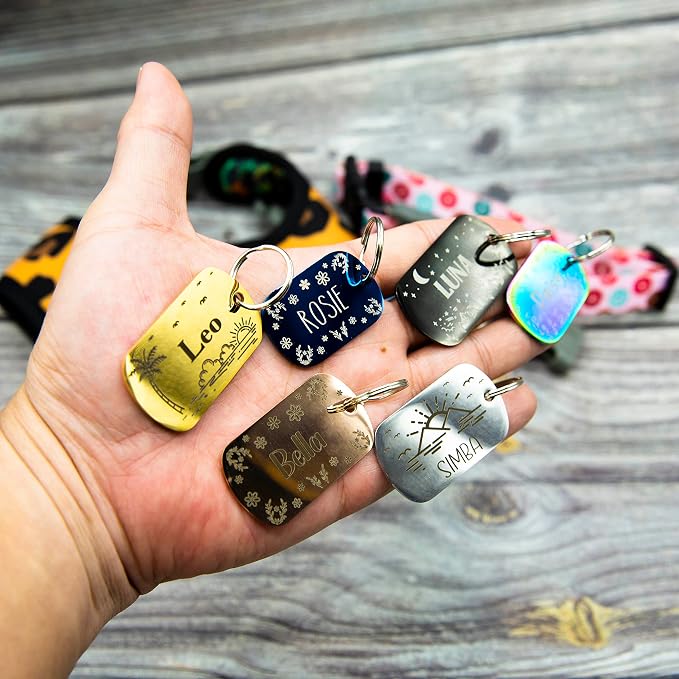 Personalized Dog Tag with 5 Lines of Custom Deep Engraved Durable Stainless - Image 6