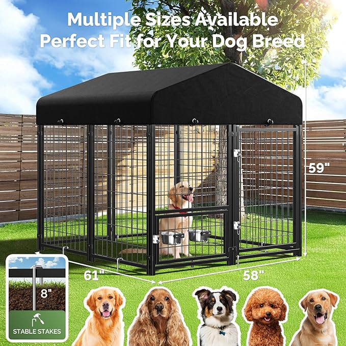Sino Luban Outdoor Dog Kennel Outside Run - Image 6