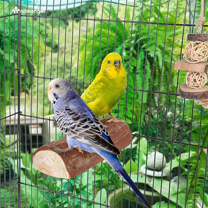 Niteangel Parrot Cage Perch, Wooden Platform - Image 5