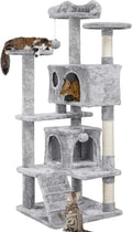 Yaheetech 54in Cat Tree Cat Tower w/Scratching Posts, Double Condos and by Yaheetech
