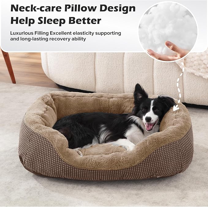 INVENHO Small Dog Bed Orthopedic Warming Soft Calming Sleeping Durable - Image 3