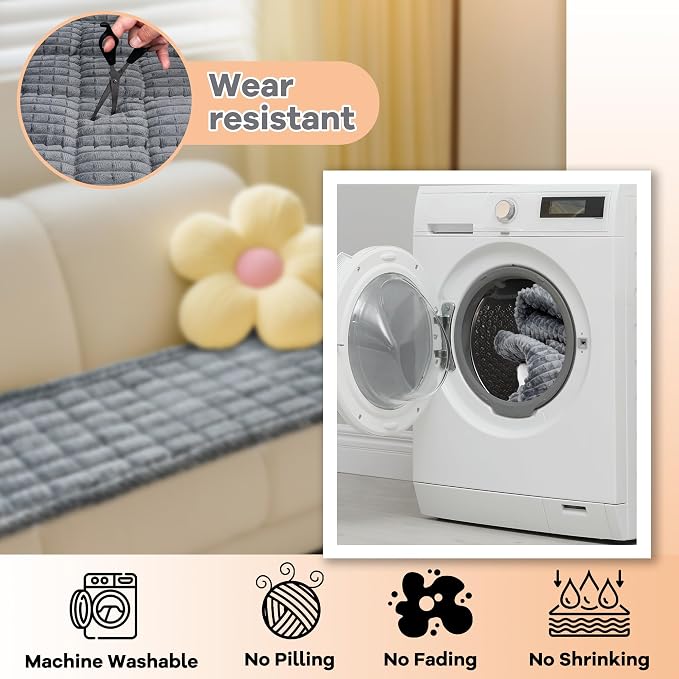 Washable Dog Couch Cover Protector, Non Slip Dog Bed Mat Machine Washable Large - Image 4